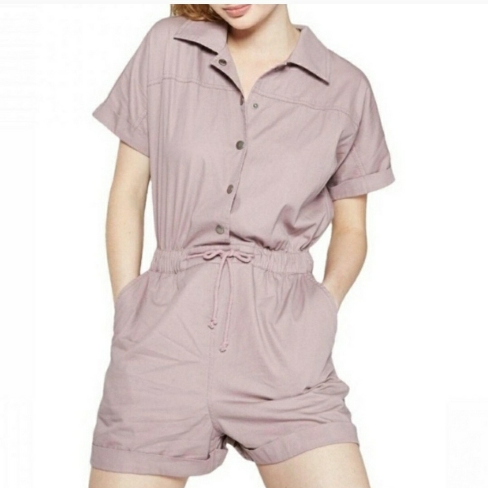 wild fable short sleeve utility romper